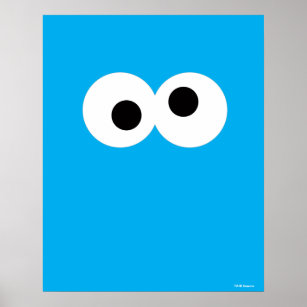 Cookie Monster Big Ansikte Poster