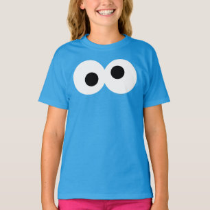 Cookie Monster Big Ansikte Tee Shirt
