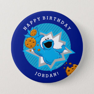 Cookie Monster Birthday Knapp