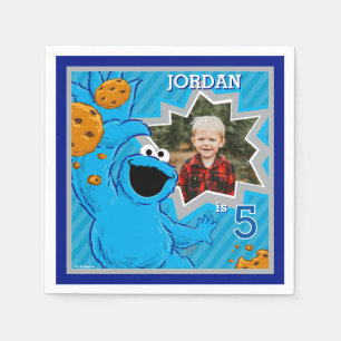 Cookie Monster Birthday Pappersservett