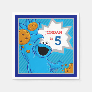 Cookie Monster Birthday Pappersservett