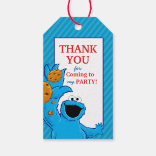 Cookie Monster Birthday Presentetikett