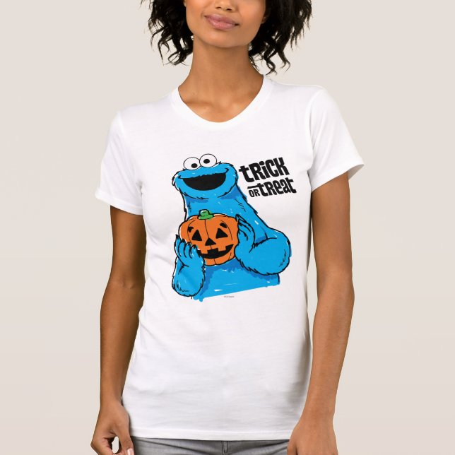 Cookie Monster - Bus eller godis Tee (Framsida)
