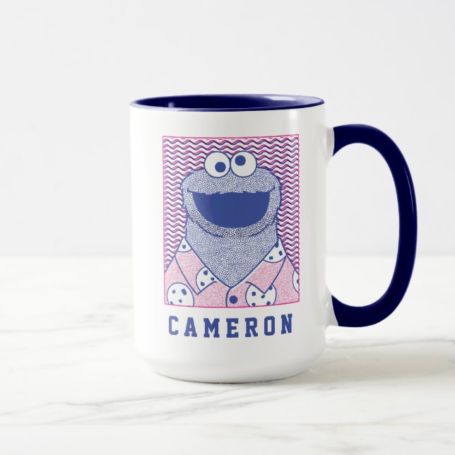 Cookie Monster | Button Down Cookie Shirt Mugg (Höger)