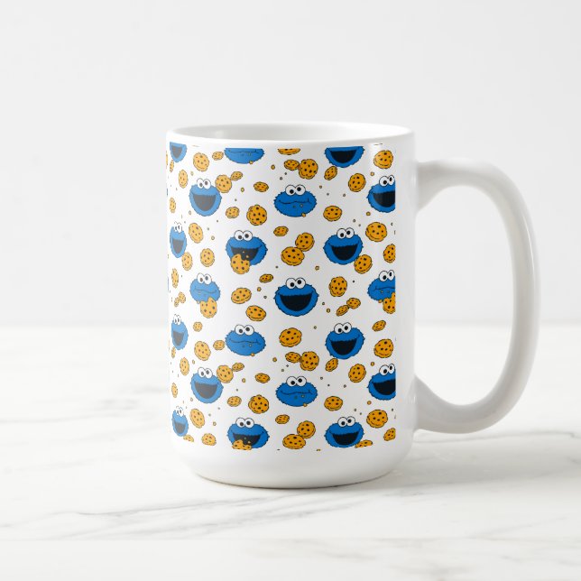 Cookie Monster | C är för Cookie-mönster Kaffemugg (Höger)