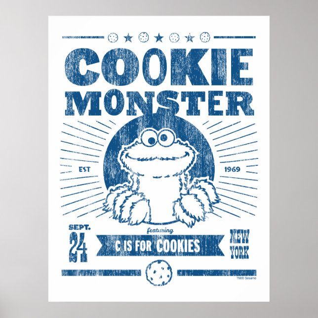 Cookie Monster - C är för Cookies Poster (Framsidan)