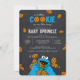 Cookie Monster Chalkboard Baby Sprinkle Inbjudningar