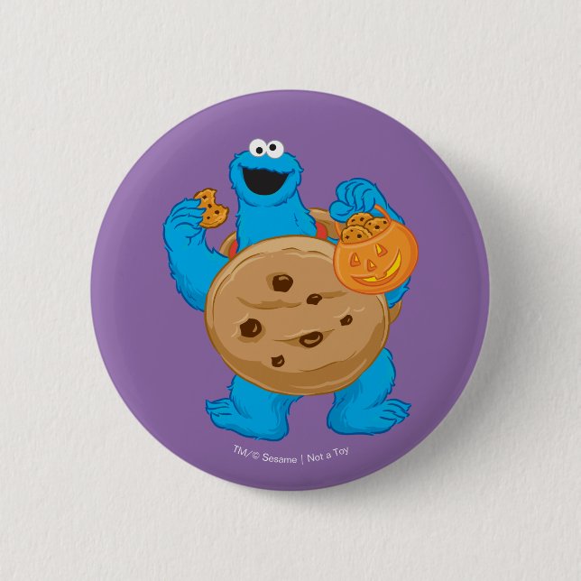 Cookie Monster | Cookie Costume Knapp (Framsida)