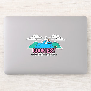 Cookie Monster Cookies Alltid svar på Högerna Klistermärken