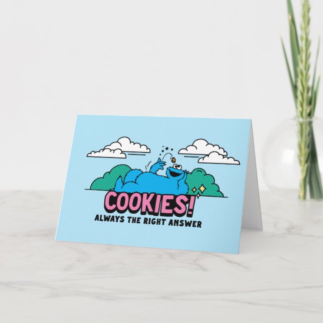 Cookie Monster | Cookies Alltid svar på Högerna Kort (Framsida)