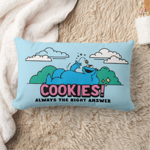 Cookie Monster Cookies Alltid svar på Högerna Lumbarkudde