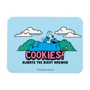 Cookie Monster Cookies Alltid svar på Högerna Magnet