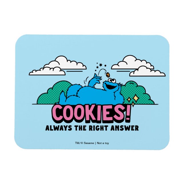 Cookie Monster | Cookies Alltid svar på Högerna Magnet (Horisontell)