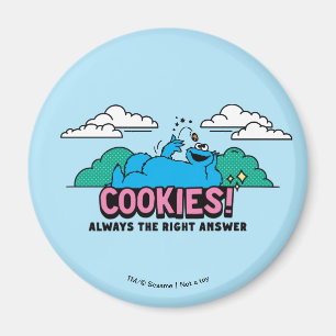 Cookie Monster Cookies Alltid svar på Högerna Magnet