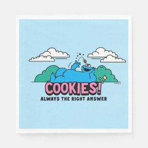 Cookie Monster   Cookies Alltid svar på Högerna Pappersservett