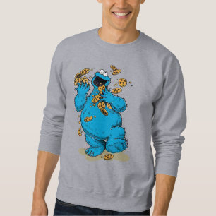 Cookie Monster Crazy Cookies Lång Ärmad Tröja