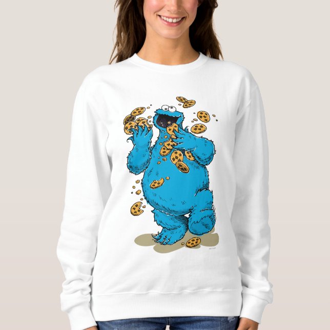 Cookie Monster Crazy Cookies T Shirt (Framsida)