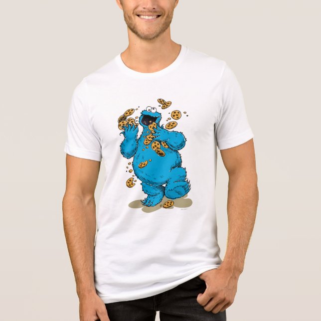Cookie Monster Crazy Cookies T Shirt (Framsida)