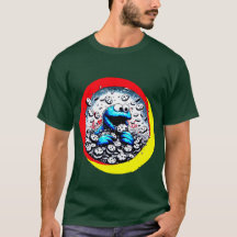 Cookie Monster Devoring a Giant Chocolate Chip