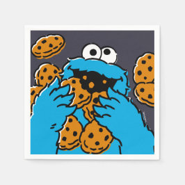 Cookie Monster Eating All the Cookies Pappersservett