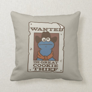 Cookie Monster   Efterlyst Affisch Kudde