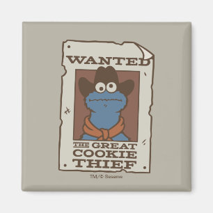 Cookie Monster Efterlyst Affisch Magnet