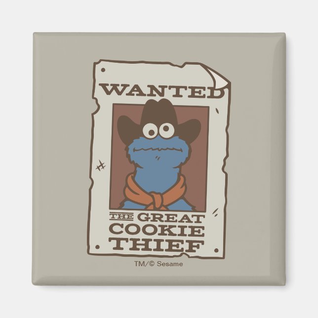 Cookie Monster | Efterlyst Affisch Magnet (Framsidan)