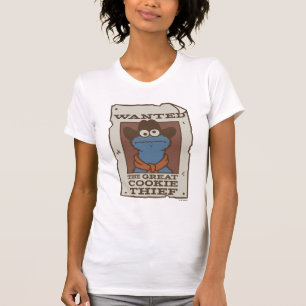 Cookie Monster Efterlyst Affisch T Shirt