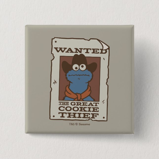 Cookie Monster | Efterlyst Plakat Knapp (Framsida)