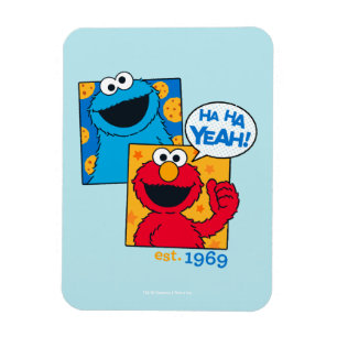 Cookie Monster & Elmo Ha Ha Ha Ja Magnet