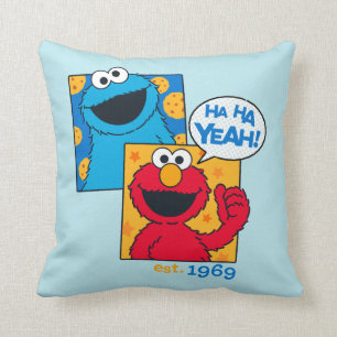 Cookie Monster & Elmo   Ha Ha Ja Kudde
