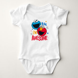 Cookie Monster & Elmo Ja, jag är fantastisk T Shirt