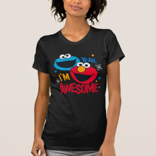 Cookie Monster & Elmo   Ja, jag är fantastisk Tee