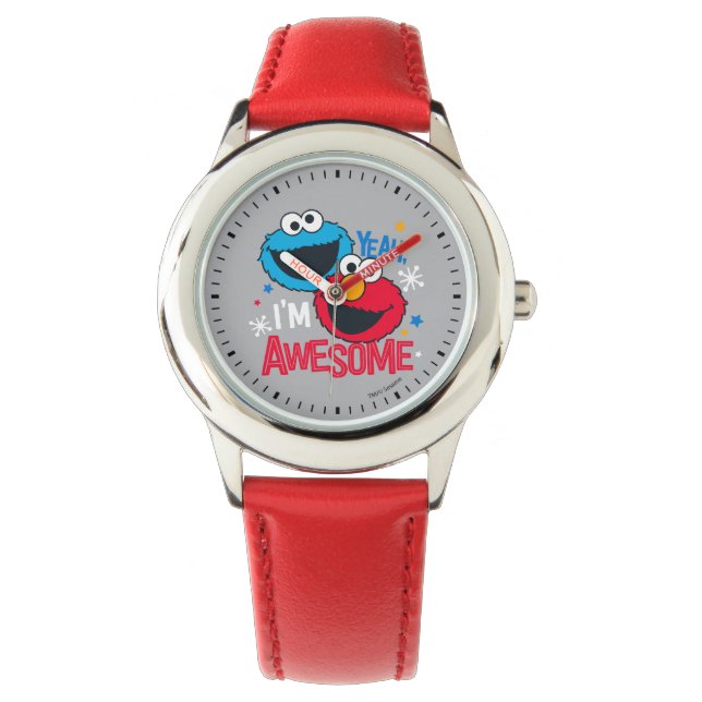 Cookie Monster & Elmo | Ja, jag heter Fantastisk Armbandsur (Framsida)