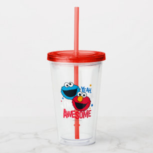 Cookie Monster & Elmo Ja, jag heter Fantastisk Take Away Mugg
