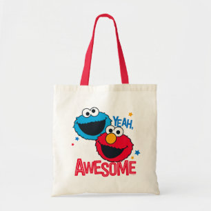 Cookie Monster & Elmo Ja, jag heter Fantastisk Tygkasse