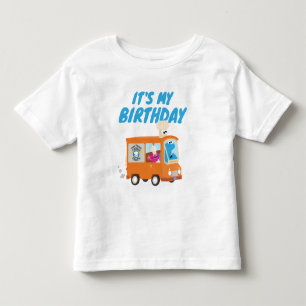 Cookie Monster Food Lastbil Det är min födelsedag T Shirt