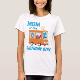 Cookie Monster Food Lastbil Mamma i Birthday Girl T Shirt