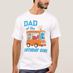 Cookie Monster Food Lastbil Pappa i Birthday Girl T Shirt