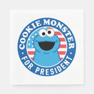 Cookie Monster för ordförande Pappersservett