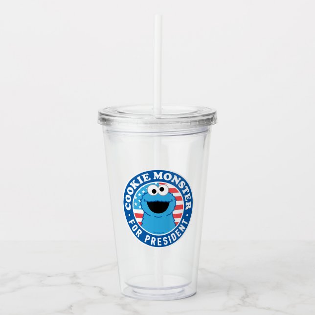 Cookie Monster för ordförande Take Away Mugg (Framsida)