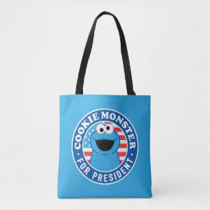 Cookie Monster för ordförande Tygkasse