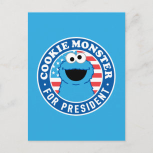 Cookie Monster för ordförande Vykort