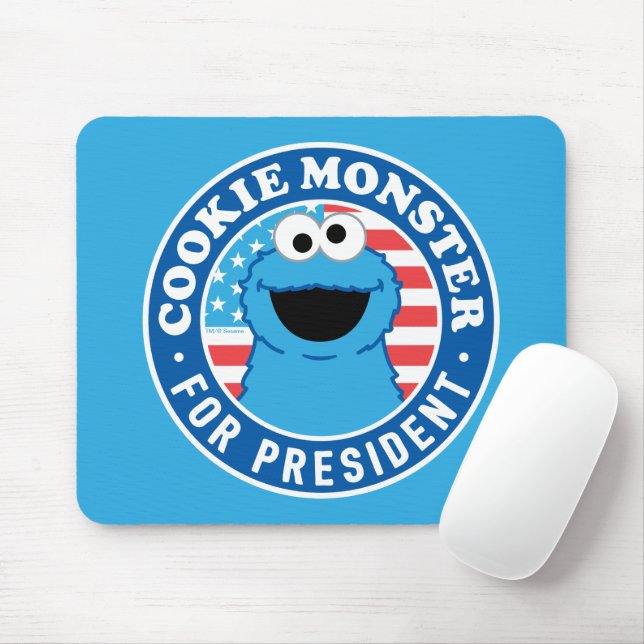 Cookie Monster för president Musmatta (Med mus)