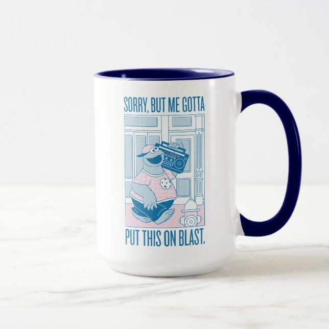 Cookie Monster | Förlåt, men jag måste Mugg (Höger)