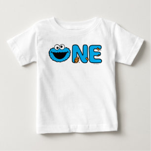 Cookie Monster Första Födelsedag T Shirt