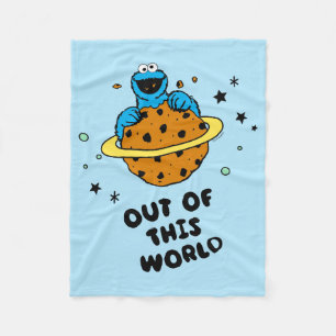 Cookie Monster Från denna värld Fleecefilt
