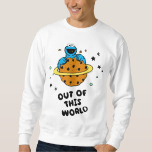 Cookie Monster Från denna värld Lång Ärmad Tröja