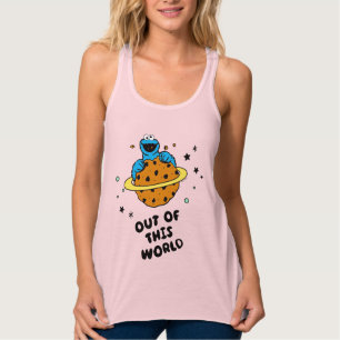 Cookie Monster   Från denna värld Linne Med Racerback
