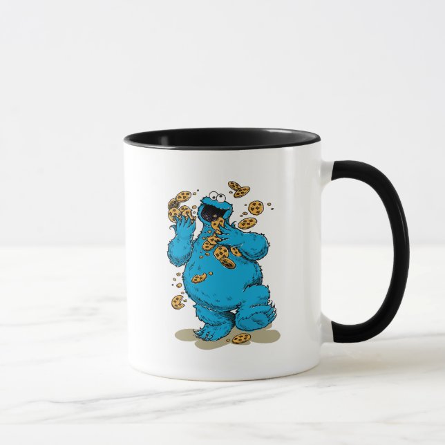 Cookie Monster Galna Kakor Mugg (Höger)